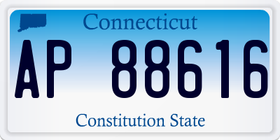 CT license plate AP88616