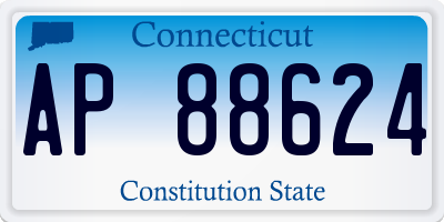 CT license plate AP88624