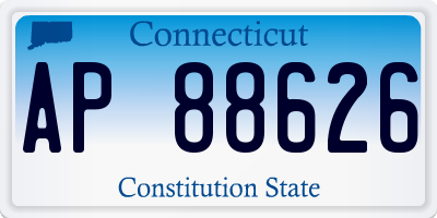 CT license plate AP88626