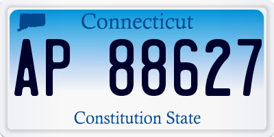 CT license plate AP88627