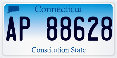 CT license plate AP88628