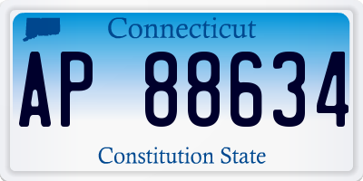 CT license plate AP88634