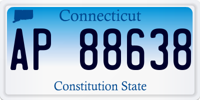 CT license plate AP88638