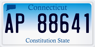 CT license plate AP88641