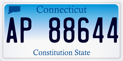 CT license plate AP88644