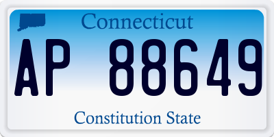 CT license plate AP88649