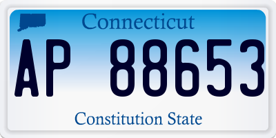 CT license plate AP88653