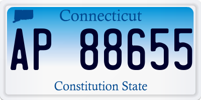 CT license plate AP88655