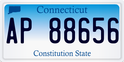 CT license plate AP88656