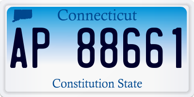 CT license plate AP88661