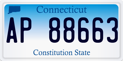 CT license plate AP88663