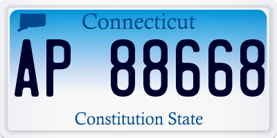 CT license plate AP88668