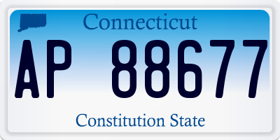 CT license plate AP88677