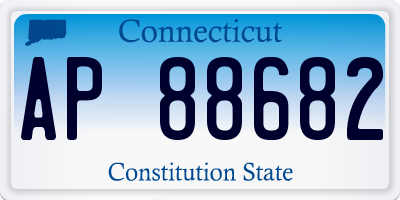 CT license plate AP88682