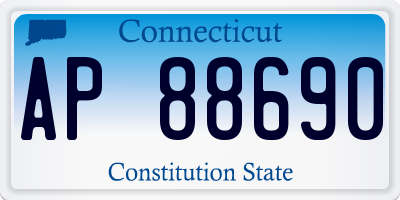 CT license plate AP88690