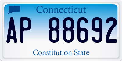 CT license plate AP88692