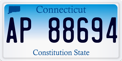 CT license plate AP88694