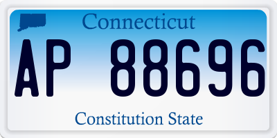 CT license plate AP88696