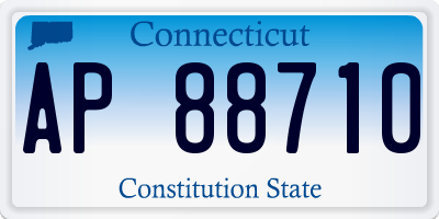 CT license plate AP88710