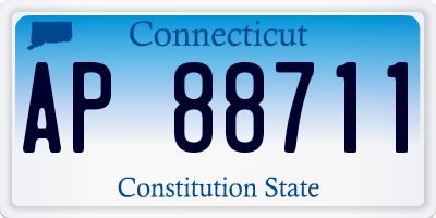 CT license plate AP88711