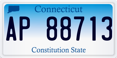 CT license plate AP88713