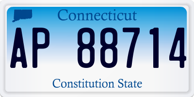 CT license plate AP88714