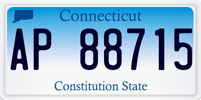 CT license plate AP88715