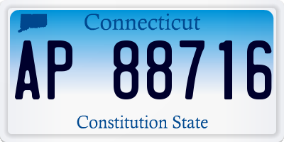 CT license plate AP88716