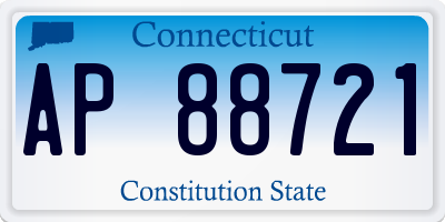 CT license plate AP88721