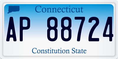 CT license plate AP88724