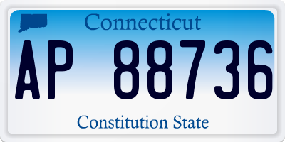 CT license plate AP88736