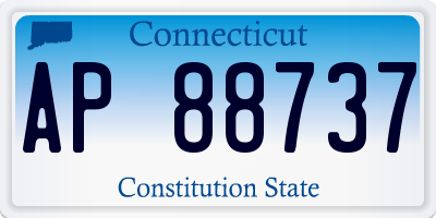 CT license plate AP88737
