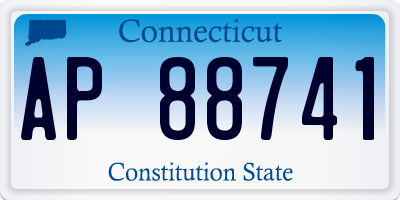 CT license plate AP88741