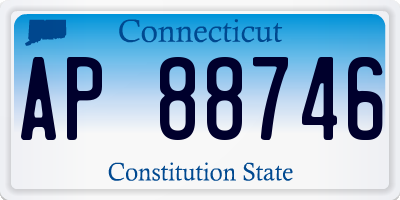 CT license plate AP88746