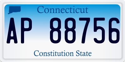 CT license plate AP88756
