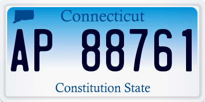 CT license plate AP88761