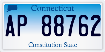 CT license plate AP88762