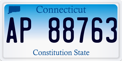 CT license plate AP88763