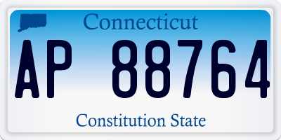 CT license plate AP88764