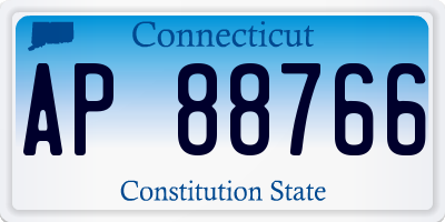 CT license plate AP88766