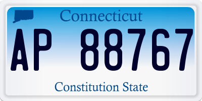 CT license plate AP88767