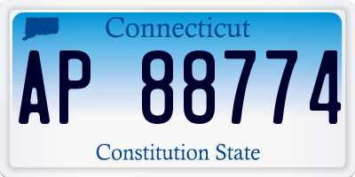 CT license plate AP88774