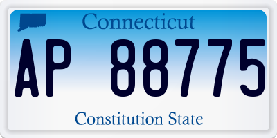 CT license plate AP88775
