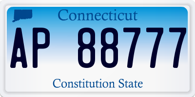 CT license plate AP88777