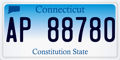 CT license plate AP88780