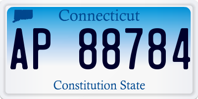 CT license plate AP88784
