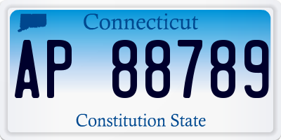 CT license plate AP88789