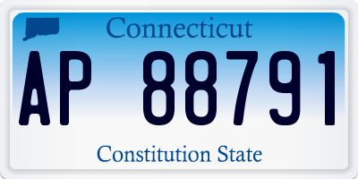 CT license plate AP88791