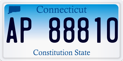 CT license plate AP88810