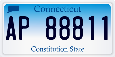 CT license plate AP88811